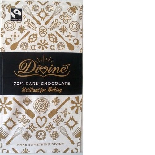 Made to order organic fair trade cotton tea towel for Divine Chocolate